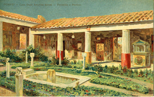 Postcard, Casa degli Amorini dorata
