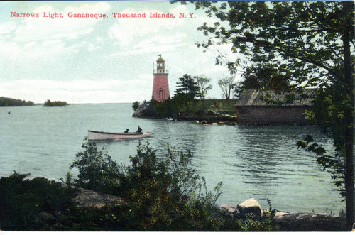 Postcard, Narrows Light, Gananoque [Ontario]