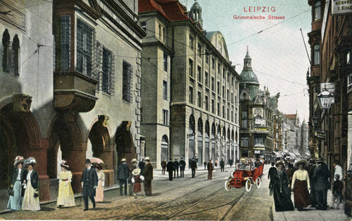 Postcard, Grimmaische Strasse, Leipzig