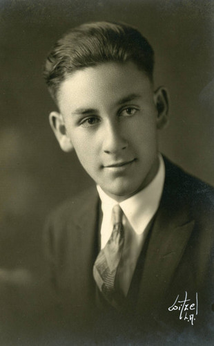 Portrait, unidentified young man