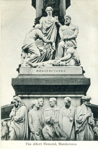 Postcard, The Albert Memorial, Manufactures