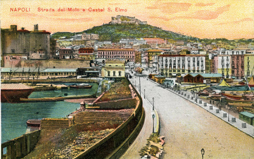 Postcard, Strada del Molo e Castel S. Elmo