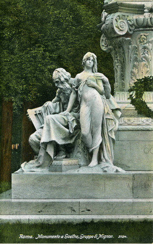 Postcard, Monumento a Goethe; Gruppo di Mignon