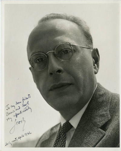 George Szell, autographed publicity photograph