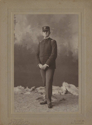 Portrait, young man in uniform