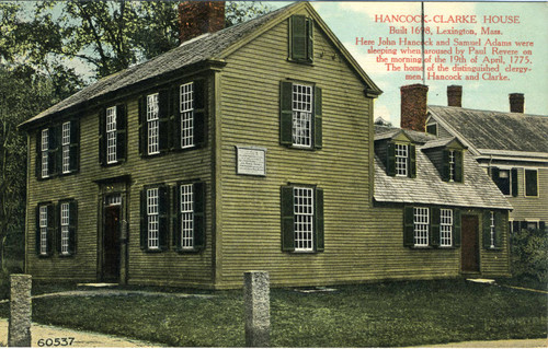 Postcard, Hancock-Clarke House