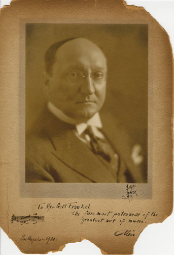 Autographed publicity portrait, unidentified man