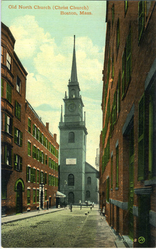 Postcard, Old North Church (Christ Church)