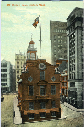 Postcard, Old State House, Boston, Mass