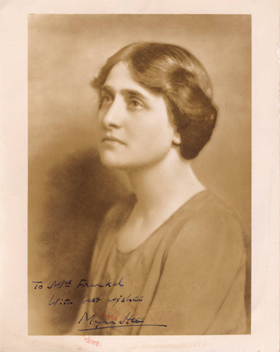 Autographed publicity portrait of Dame Myra Hess