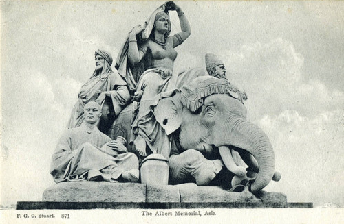 Postcard, The Albert Memorial, Asia