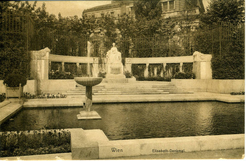 Postcard of the Monument to Empress Elisabeth, Vienna