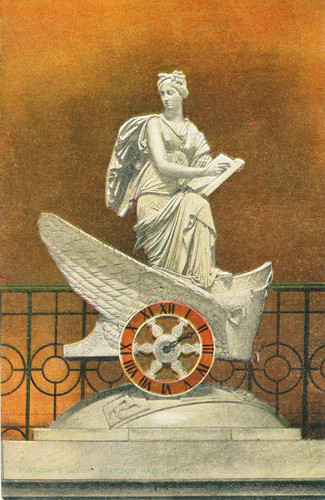 Postcard, Franzoni's Clock, National Statuary Hall