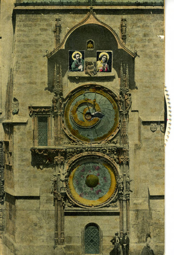 Postcard, Altstädter Horologium, Prag (Astronomical Clock)