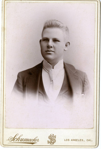 Photographic portrait, unidentified young man