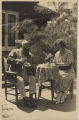 Postcard, photograph of Mr. and Mrs. Alfred and Lilly Hertz, seated