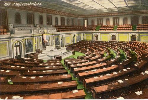 Postcard, Hall of Representatives