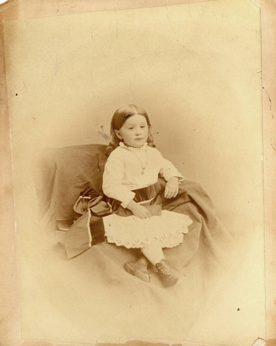 Portrait, unidentified child seated on chair