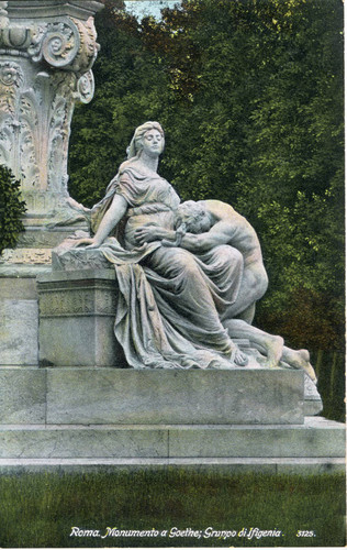 Postcard, Monumento a Goethe; Gruppo di Ifigenia