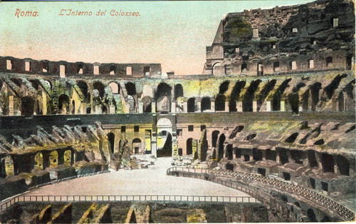 Postcard, Interno del Colosseo