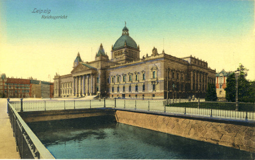 Postcard, Reichsgericht (Imperial Court of Justice), Leipzig