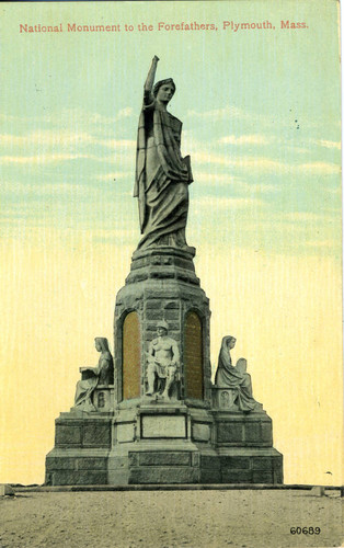 Postcard, National Monument to the Forefathers