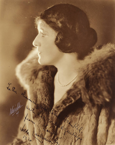 Autographed publicity portrait of Wanda Landowska