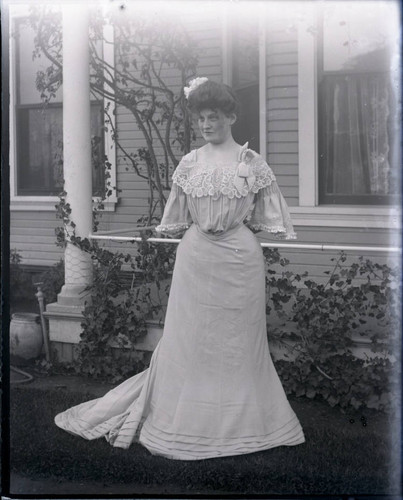 Bertha Eldridge in costume