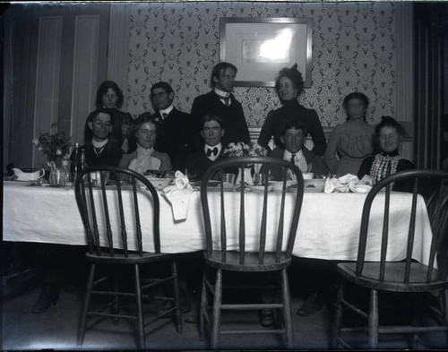 Sumner dining room group, Pomona College