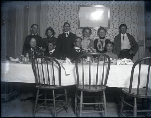 Sumner dining room group, Pomona College