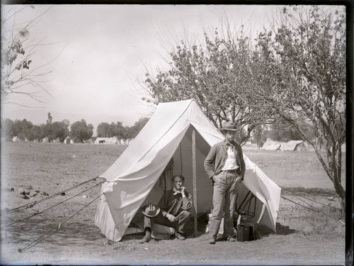 Morrill G. Boynton camping at Toluca