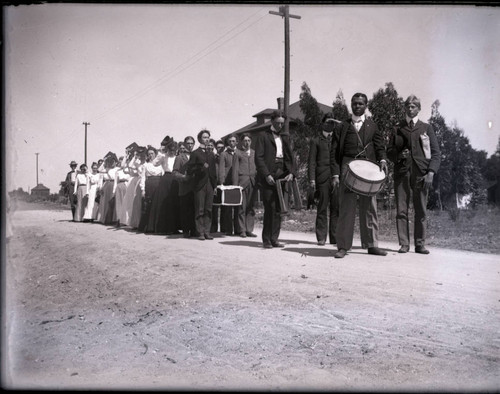 Cane burning procession, Pomona College