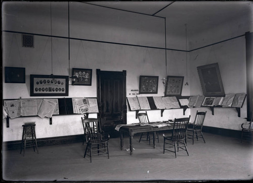 Reading room in Holmes Hall, Pomona College