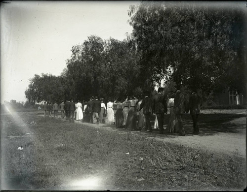 Cane burning procession, Pomona College