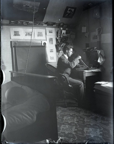 Morrill G. Boynton at desk