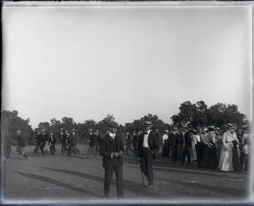 Spectators at a Pomona College football game