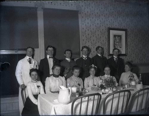 Sumner dining room group, Pomona College