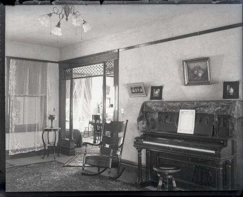 Interior of Mrs. Squire's house