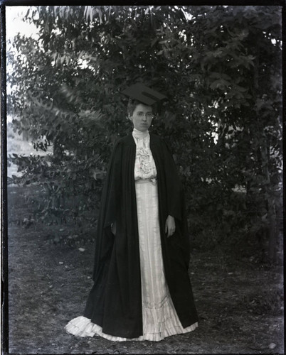 Marian Craig in cap and gown