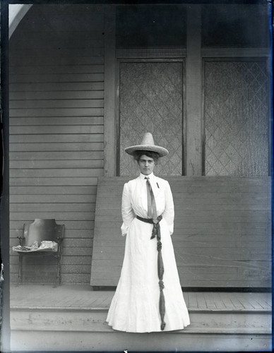 Marjorie Sprague in Metate costume