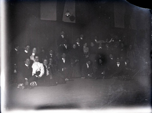 Renwick Gymnasium interior with seated students