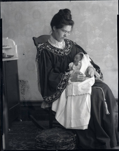 Mary Dozier with baby