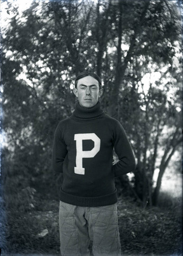 Football captain Wallace Robb, Pomona College