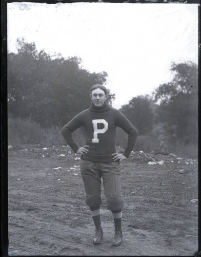 Football captain Wallace Robb, Pomona College