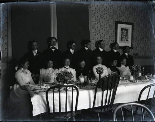 Sumner dining room group, Pomona College