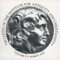 Bulletin of the Institute for Antiquity and Christianity, Volume V, Issue 1