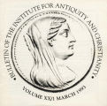 Bulletin of the Institute for Antiquity and Christianity, Volume XX, Issue 1