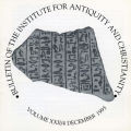 Bulletin of the Institute for Antiquity and Christianity, Volume XXII, Issue 4