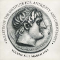 Bulletin of the Institute for Antiquity and Christianity, Volume XII, Issue 1