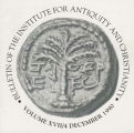 Bulletin of the Institute for Antiquity and Christianity, Volume XVII, Issue 4